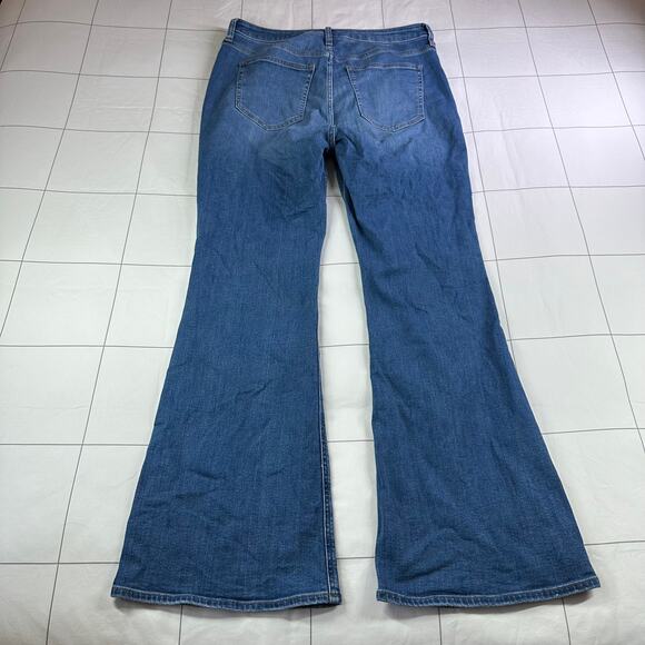 J.Crew Jeans Womens 32 Blue Skinny Flare Margaret Wash High Rise 70s Retro Boho - Picture 3 of 14